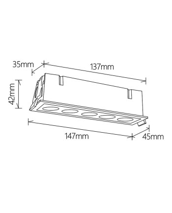 BLAU * FOCO EMPOTRAR 5L 12W  3000K BLANCO